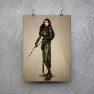 Eldariel Charactersheet - Kunstdruck A4