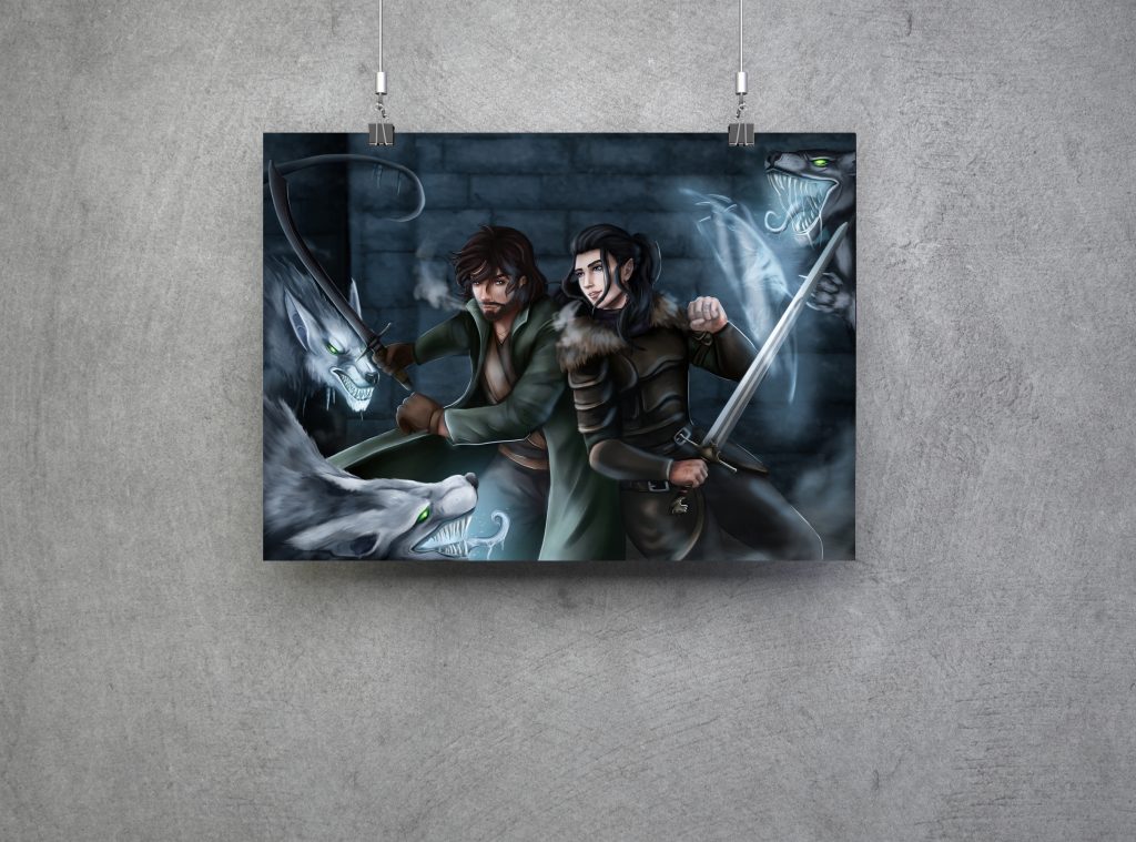 Shaya und Zarrigo - Kunstdruck A4