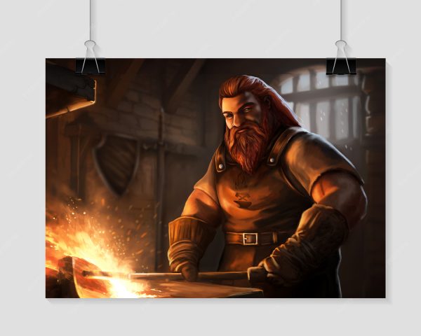 Calm Smithing - Kunstdruck A3