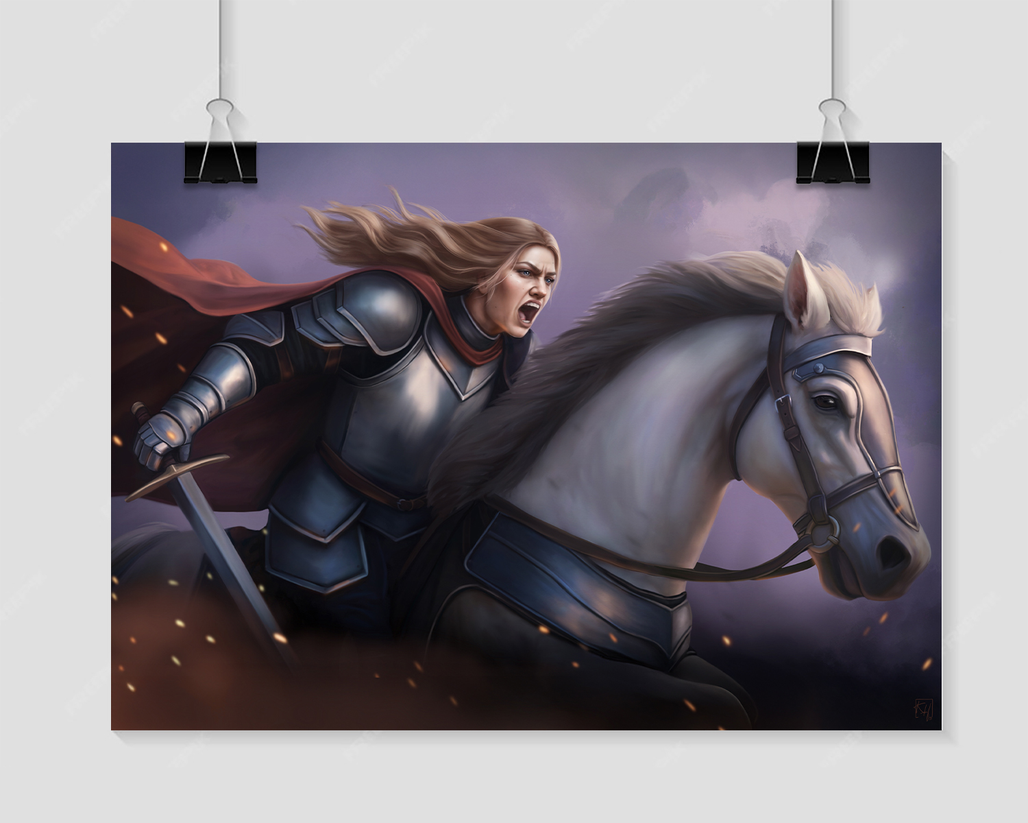 Riskanter Ausfall - Kunstdruck